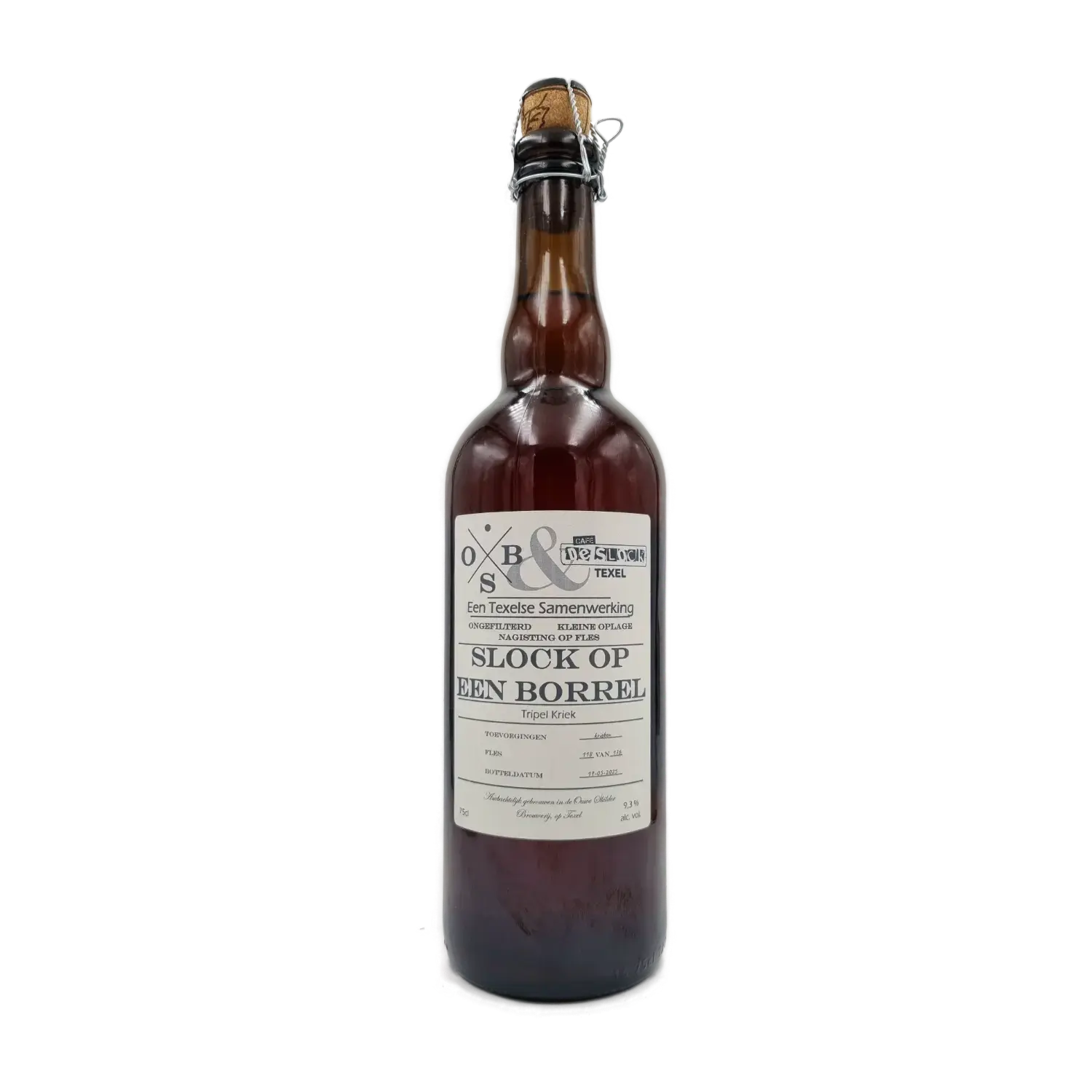 Slock op een borrel Kriek Tripel 75cl - Ouwe Skilder Brouwerij