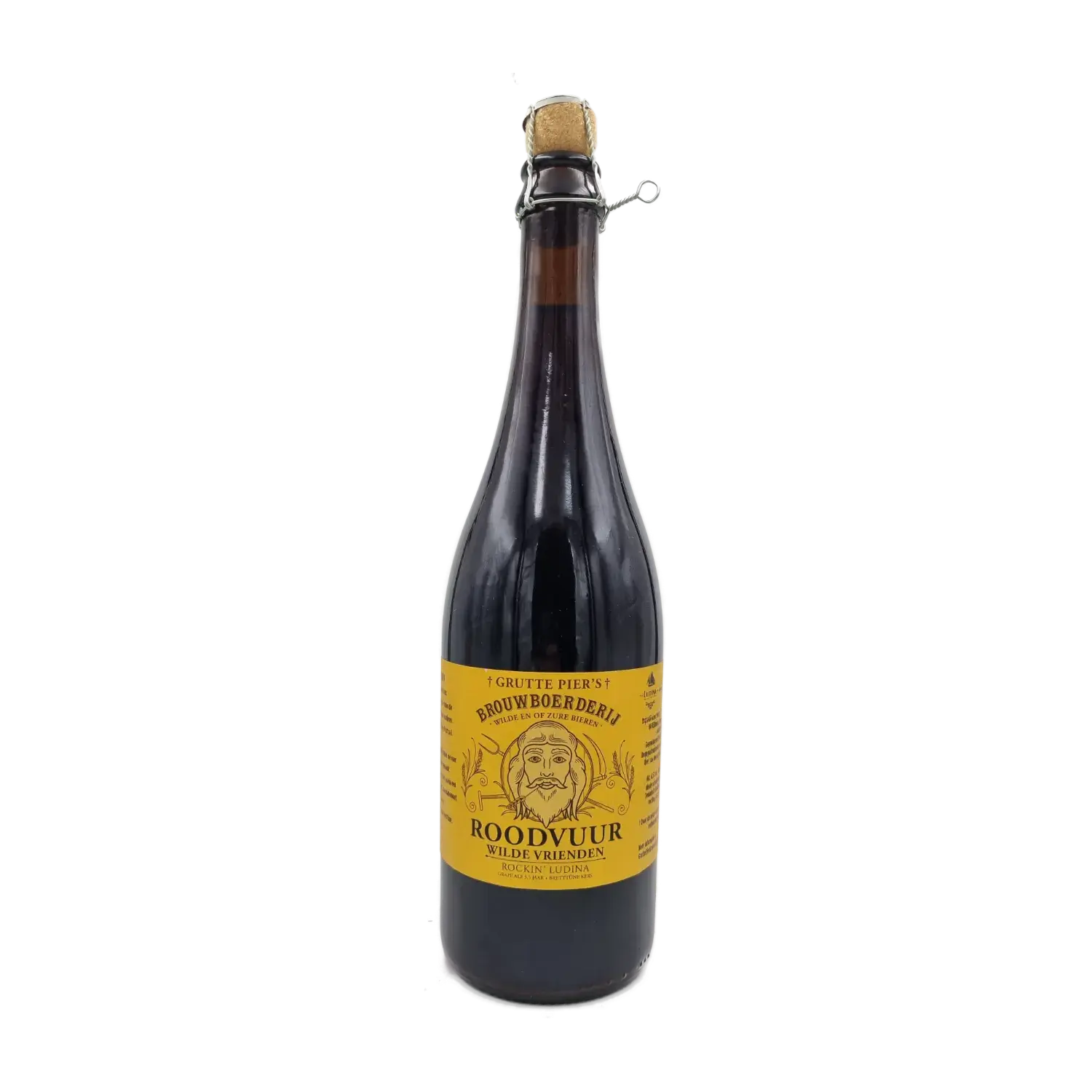 Roodvuur Wilde Vrienden 75cl - Grutte Pier Brouwerij ft Rockin' Ludina Brewery