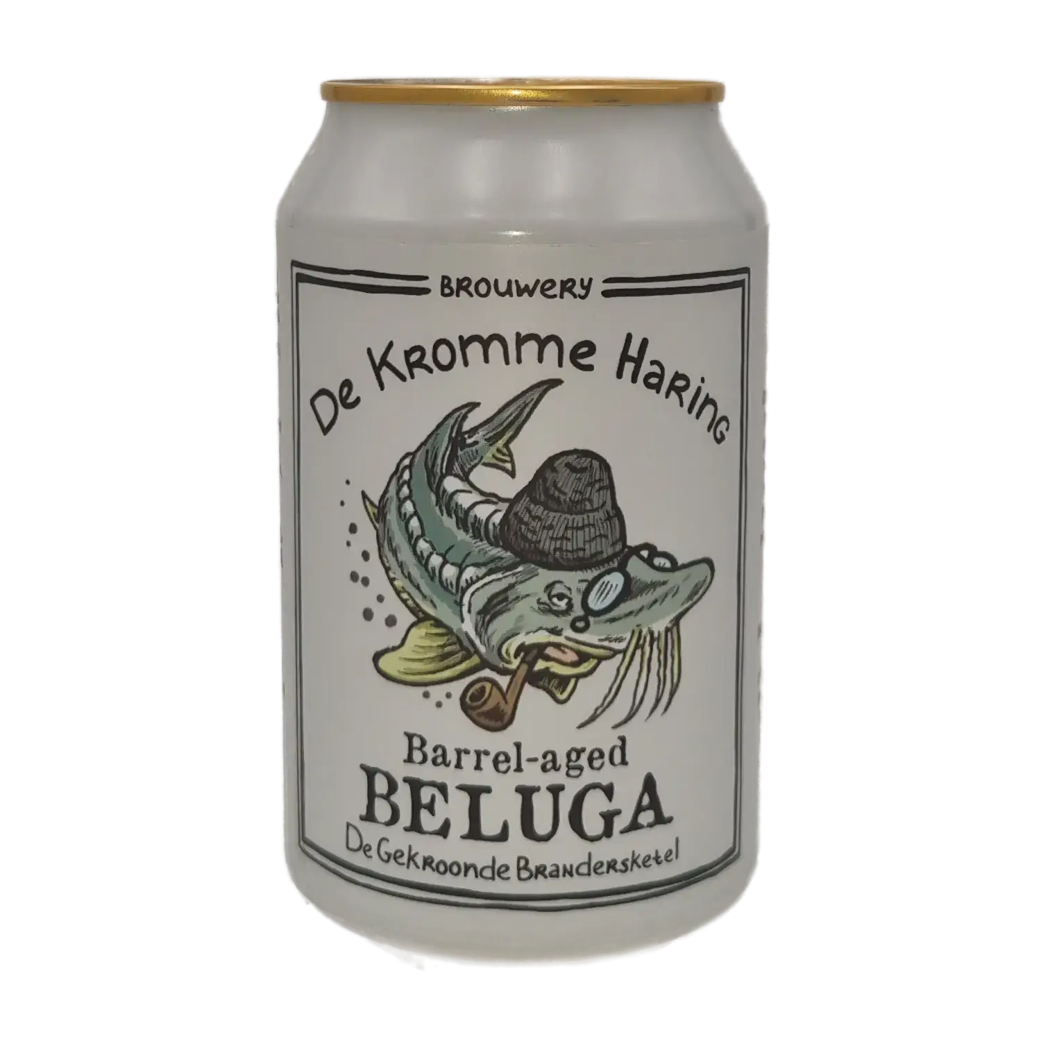 Beluga Stout Barrel Aged Jenever van De Gekroonde Brandersketel 33cl - Brouwerij De Kromme Haring