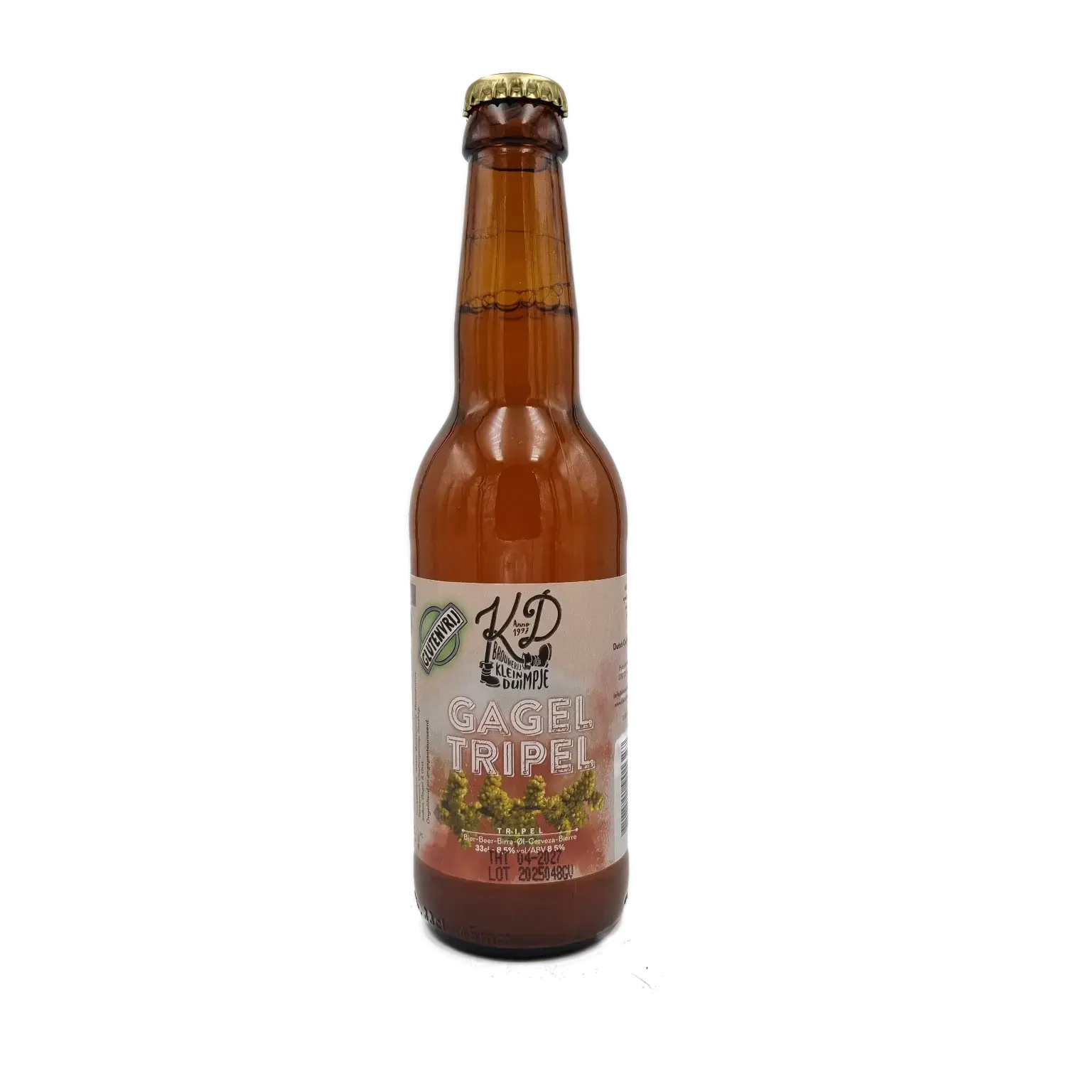 Gagel Tripel Glutenvrij 33cl - Brouwerij Klein Duimpje