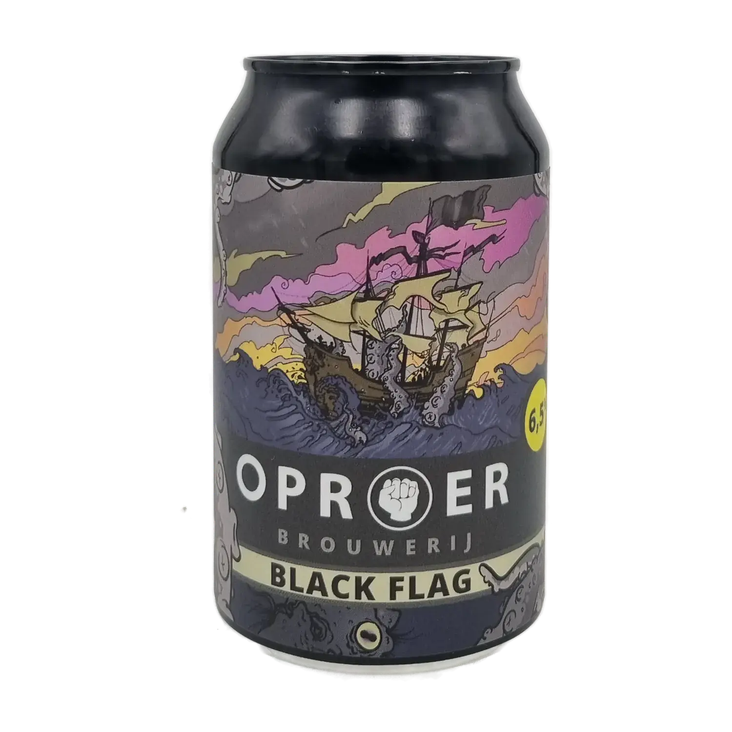 Black Flag Black IPA 33cl - Oproer Brouwerij