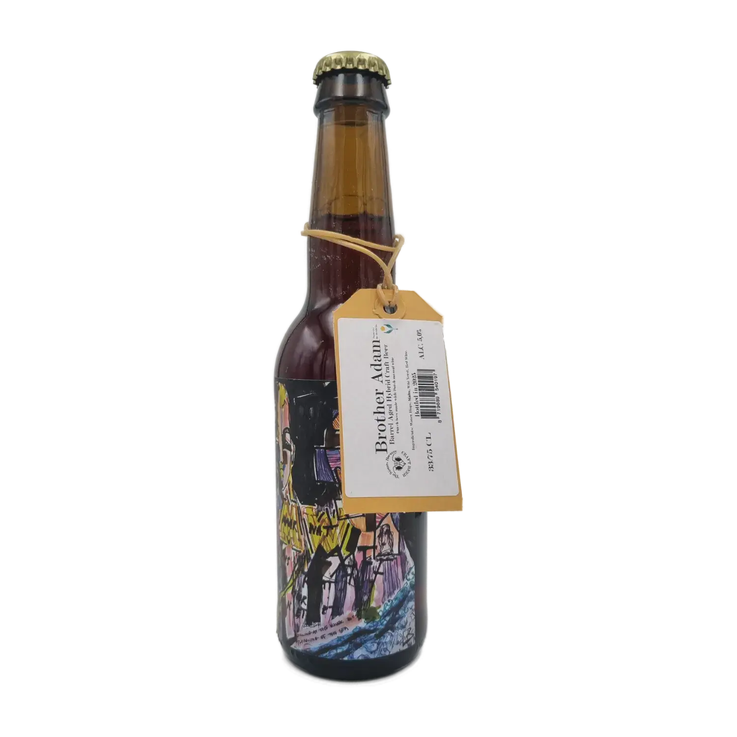 Brother Adam hybrid Wild Ale rode natuurwijn Barrel Aged 33cl - The Sisters Brewery
