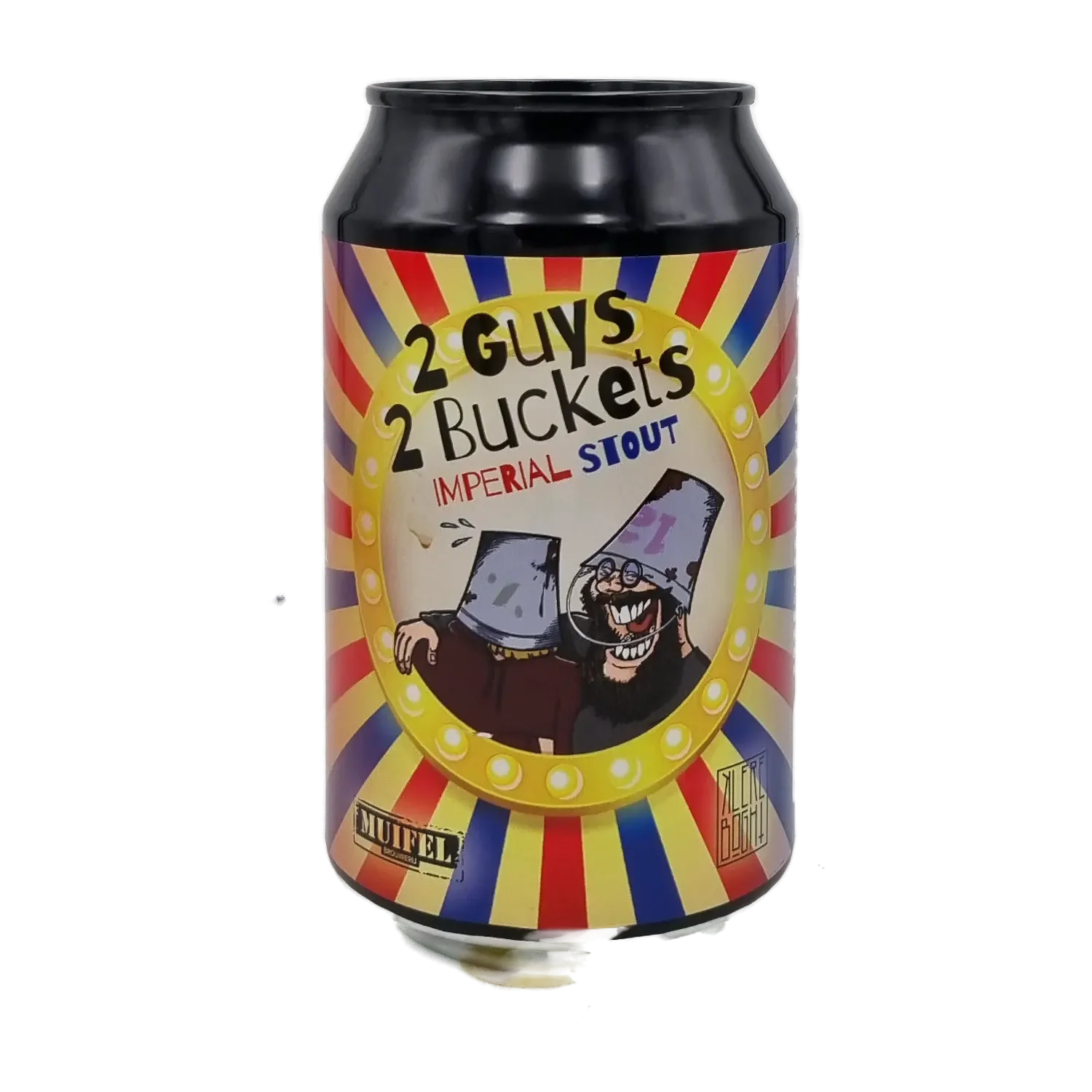 2 Guys 2 Buckets Double Mash Imperial Stout 33cl - Muifel Brouwerij x Klere Boght