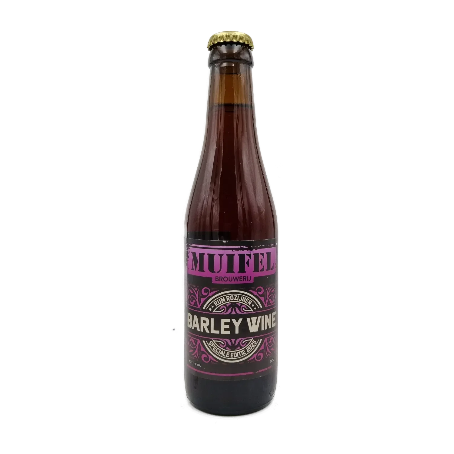 Barley Wine met Rum & Rozijn 33cl - Muifel Brouwerij