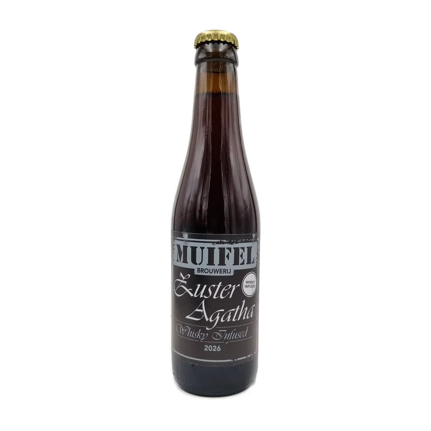 Zuster Agatha Quadrupel Whisky infused 33cl - Muifel Brouwerij