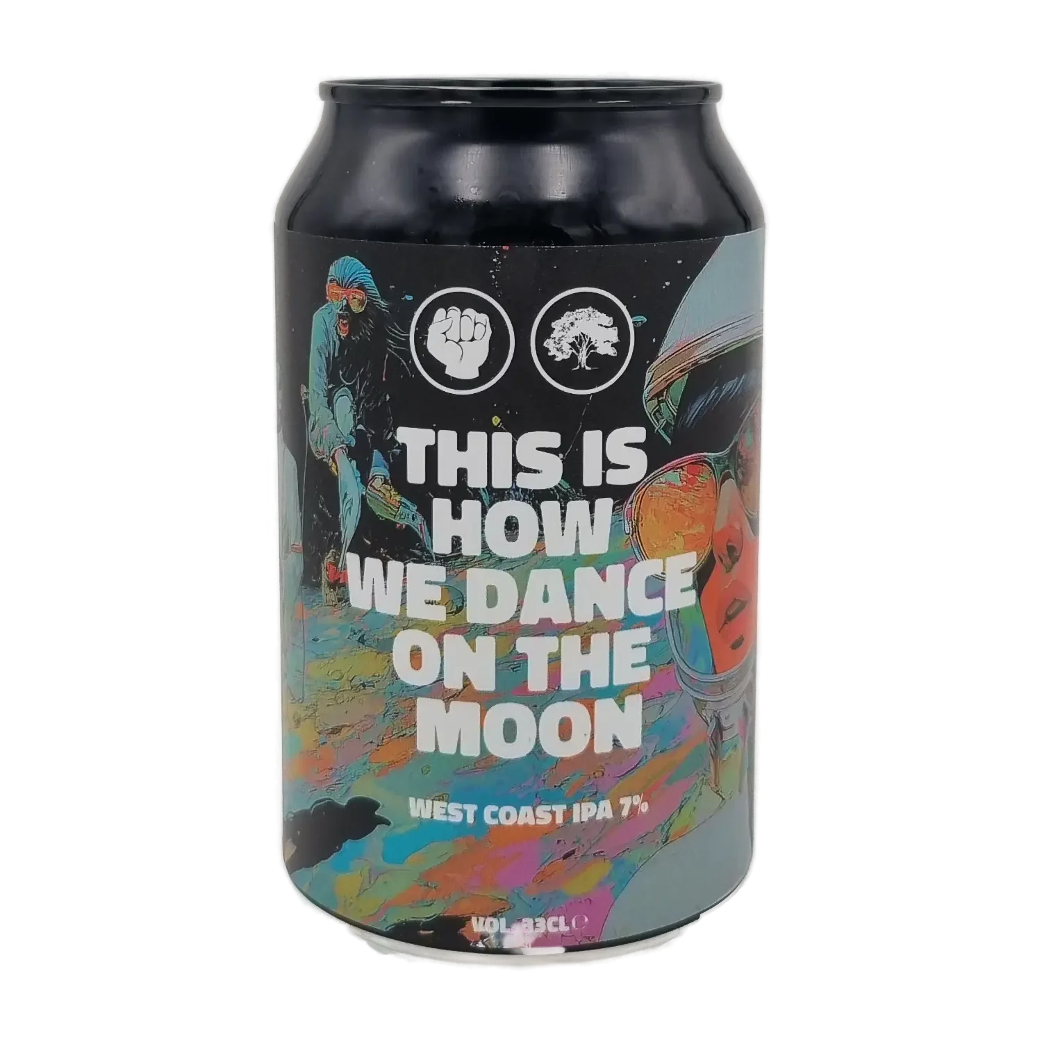 This is how we dance on the moon West Coast IPA 33cl - Backyard Brewing x Oproer Brouwerij