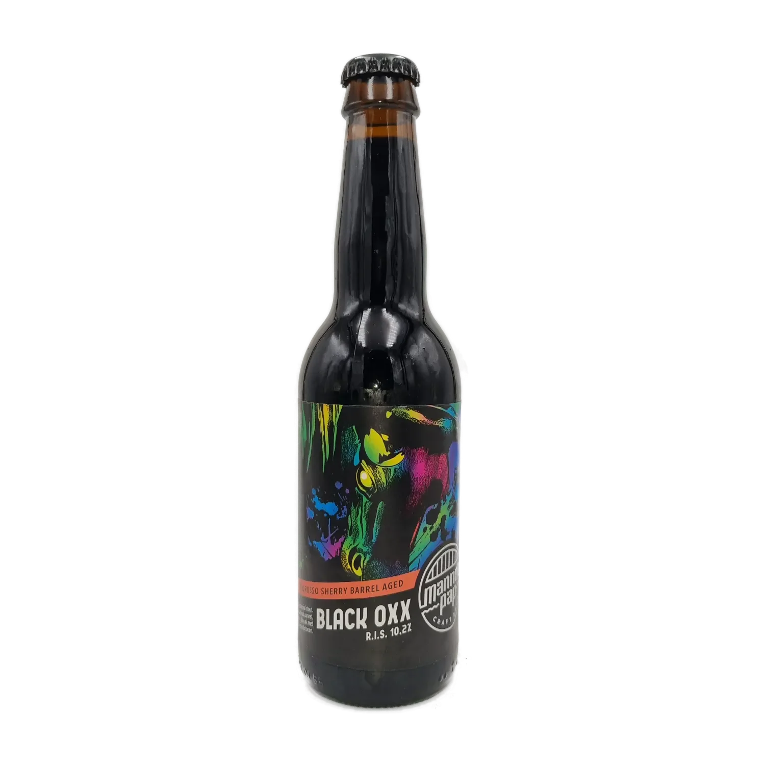 Black Oxx Imperial Stout Barrel Aged Oloroso Sherry 33cl - Mannenpap Craft Beer