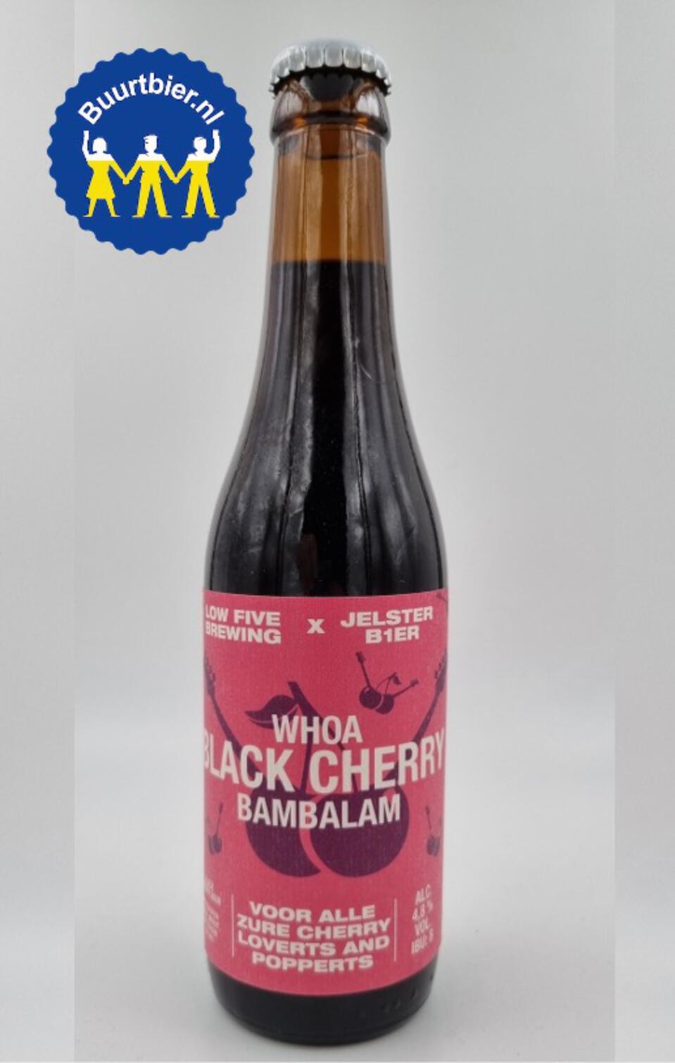 Whoa Black Cherry Bambalam 33cl - Low Five Brewing en Jelster