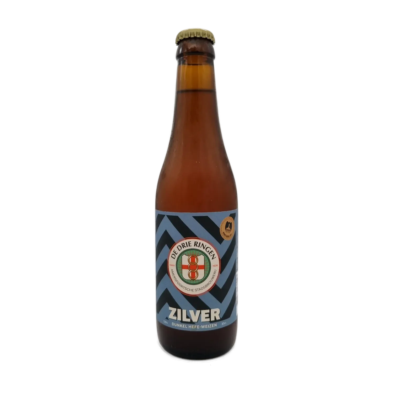 Zilver Dunkelweizen 33cl - Brouwerij De Drie Ringen