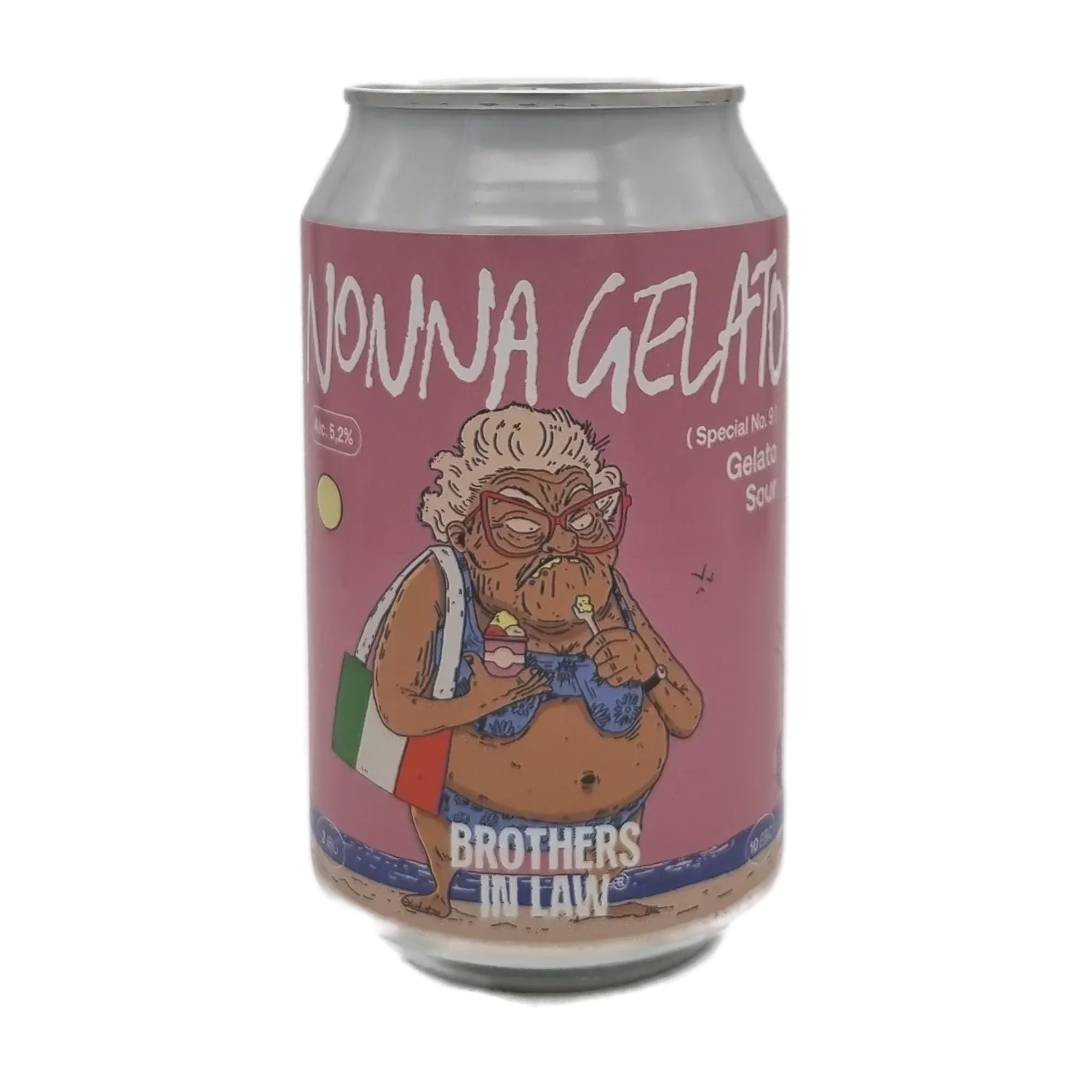 Nonno Gelato Aardbei vanille Sour 33cl - Brothers in Law