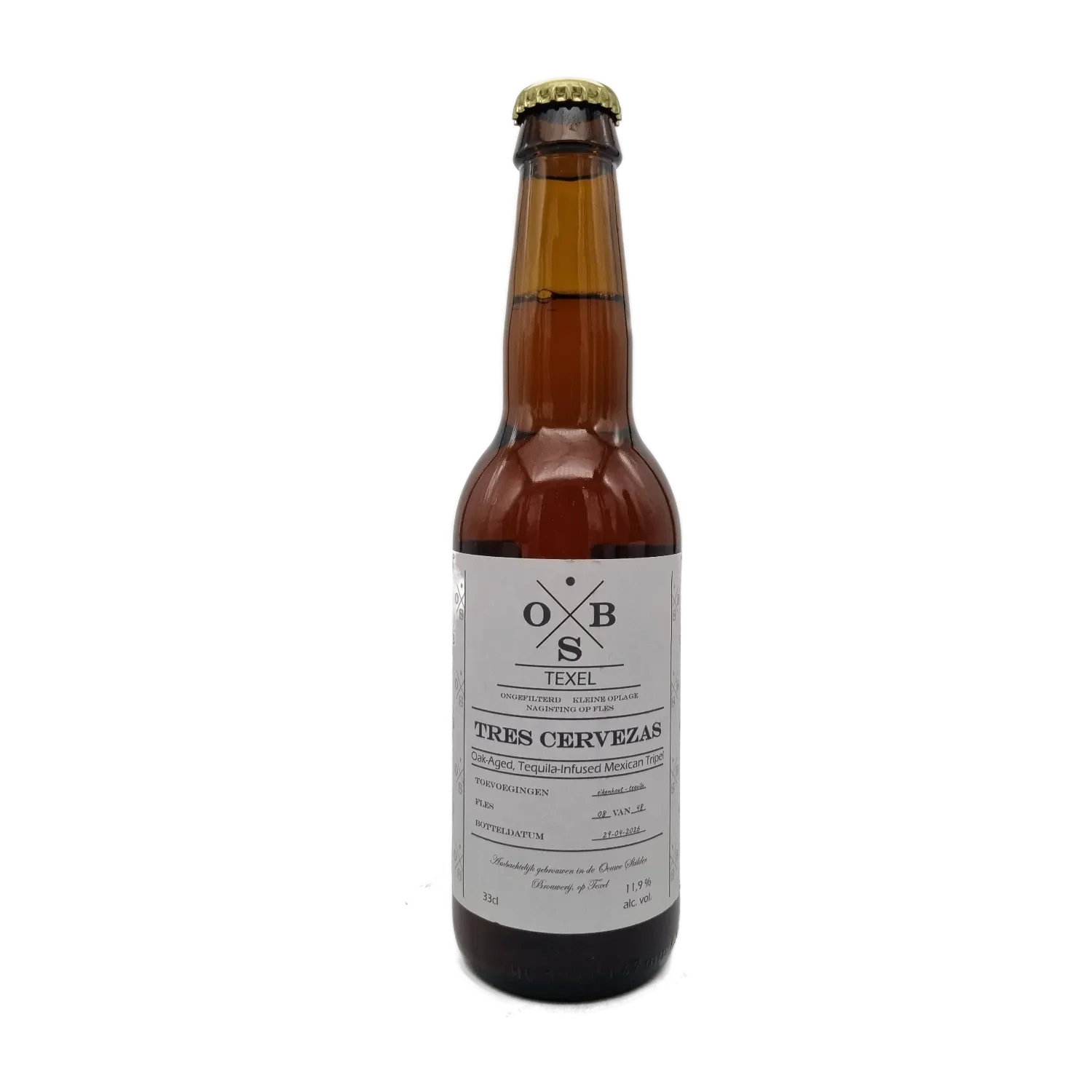 Tres Cervezas Tequila Tripel 33cl - De Ouwe Skilder Brouwerij