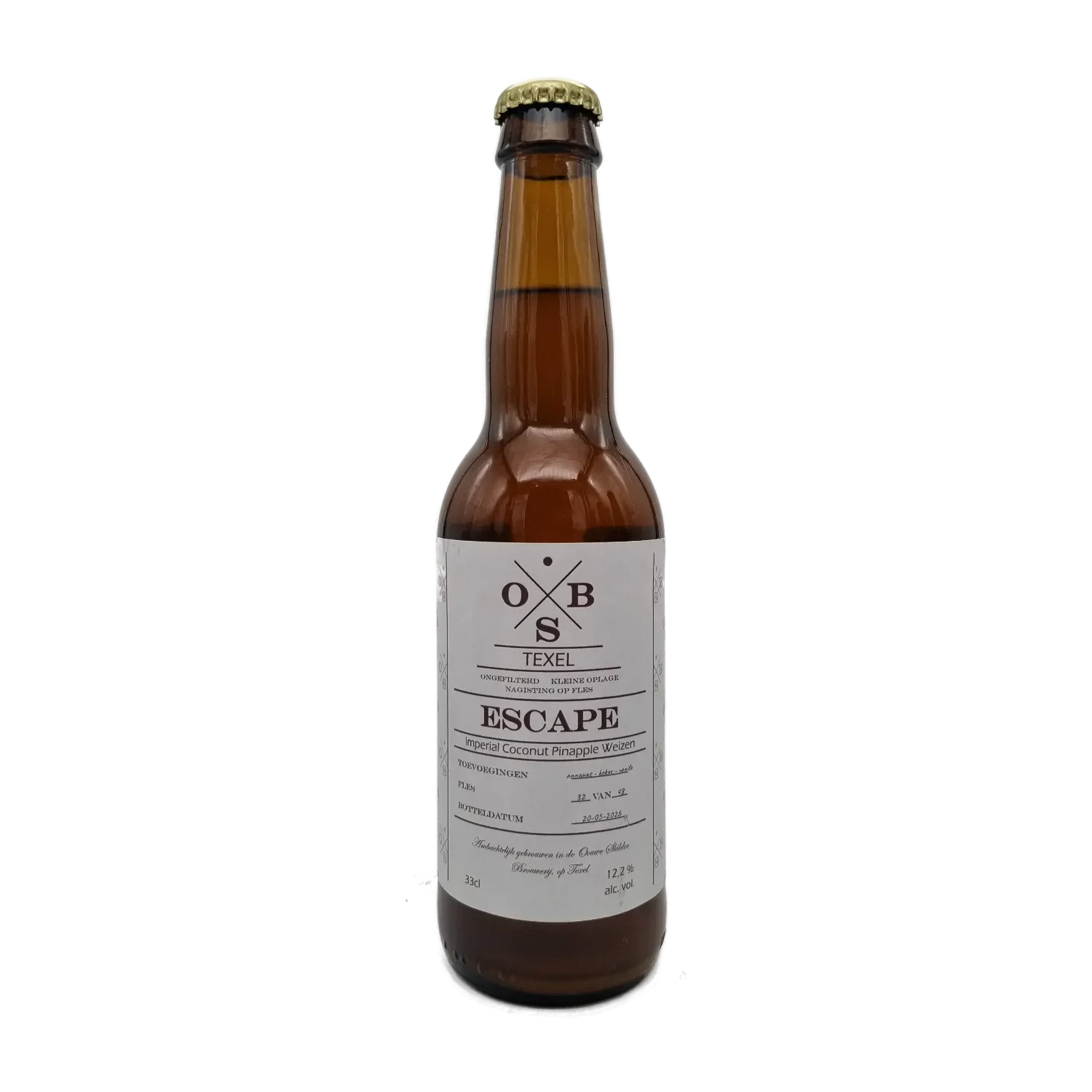 Escape kokos ananas Weizen 33cl - De Ouwe Skilder Brouwerij