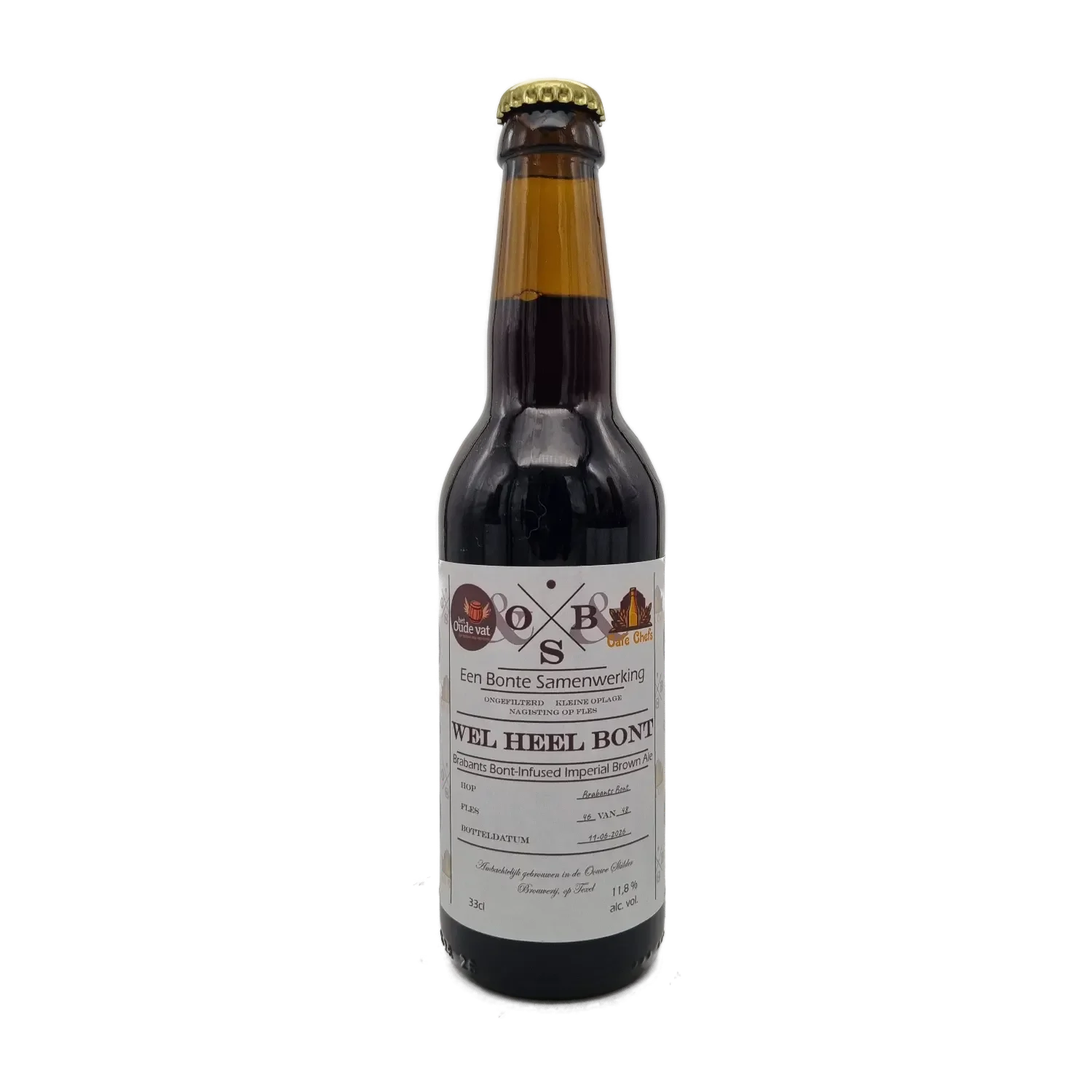 Wel heel Bont Brown Ale koffielikeur 33cl - De Ouwe Skilder Brouwerij