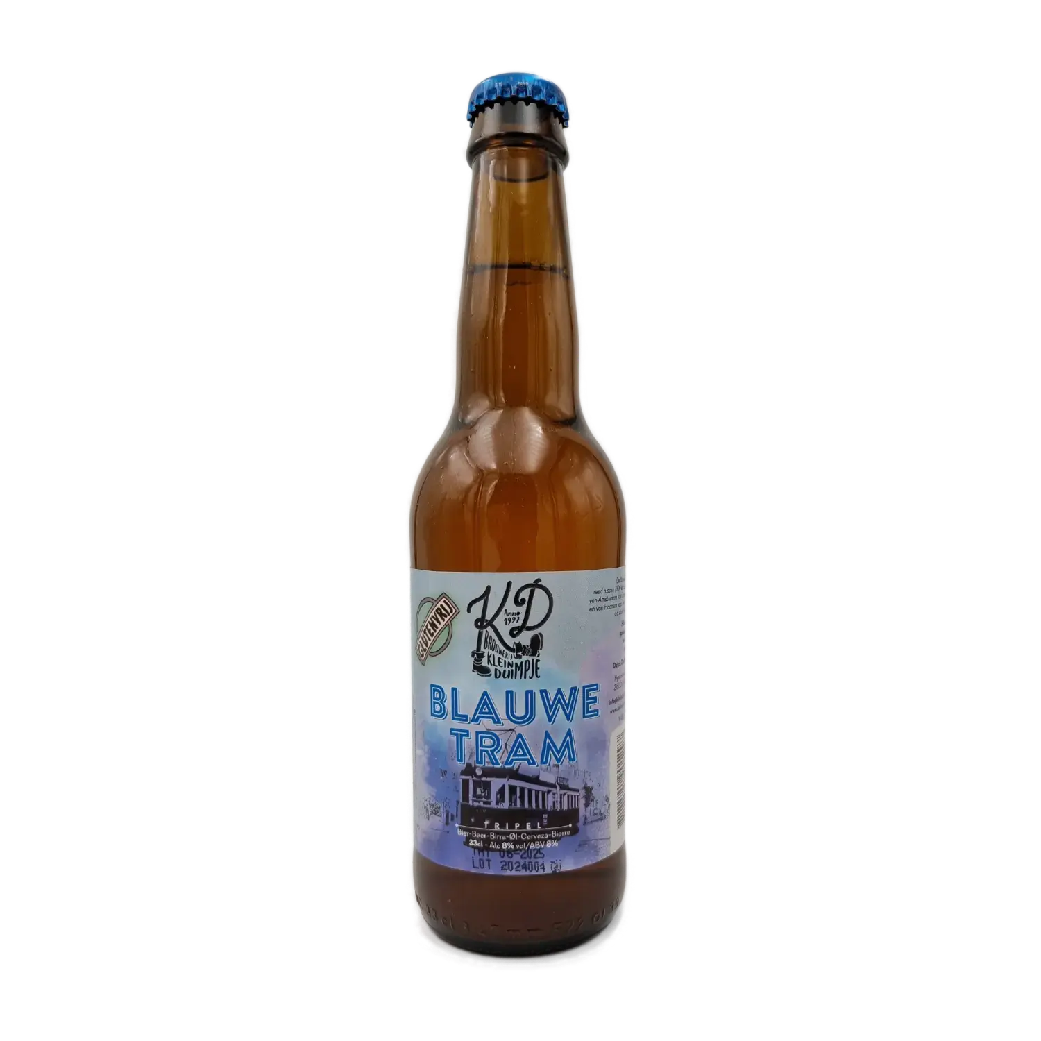 Blauwe Tram glutenvrij tripel 33cl - Brouwerij Klein Duimpje
