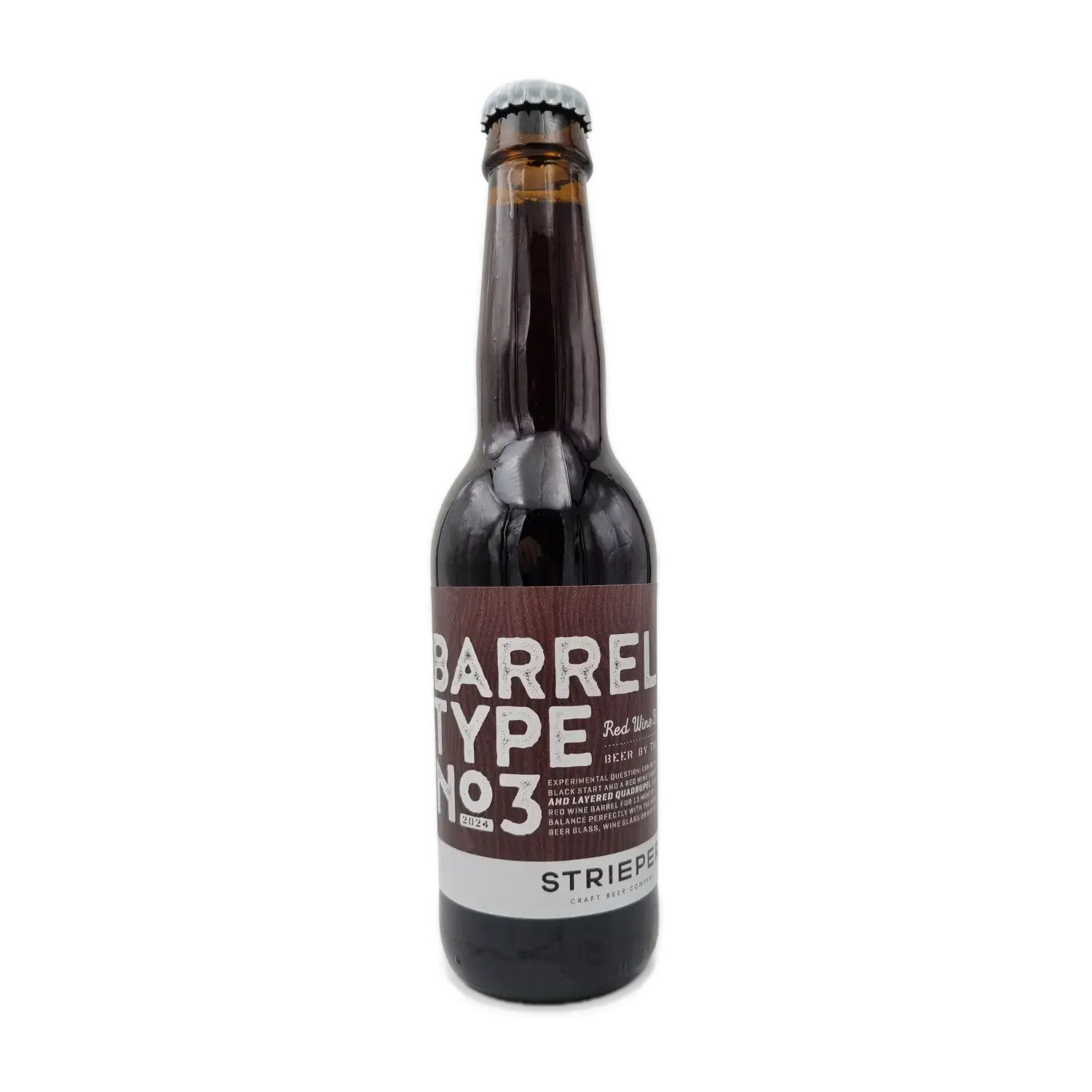 Barrel Type No.3 Quadrupel op Rode Wijnvaten 33cl - Strieper Craft Beer Co.