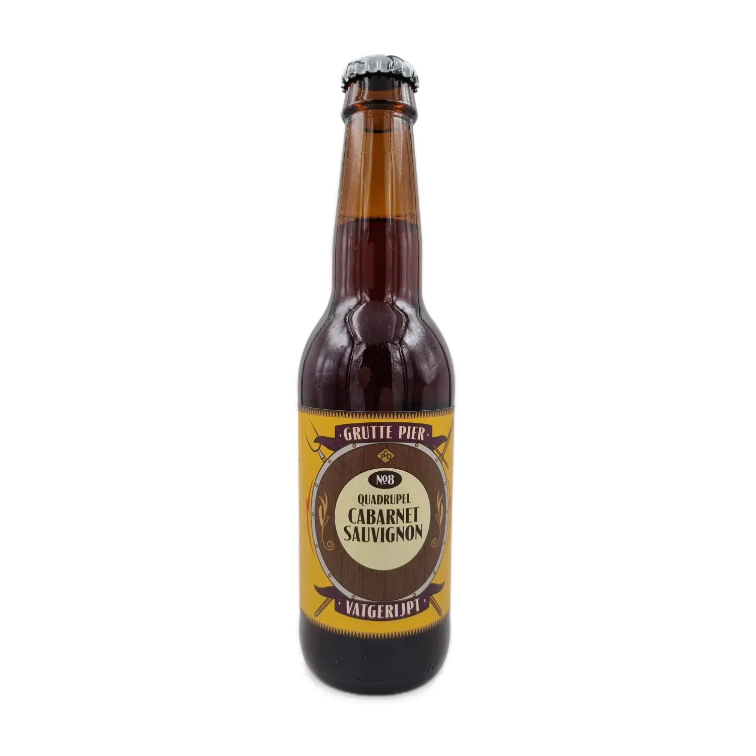 Quadrupel Cabernet Sauvignon 33cl - Brouwerij Grutte Pier