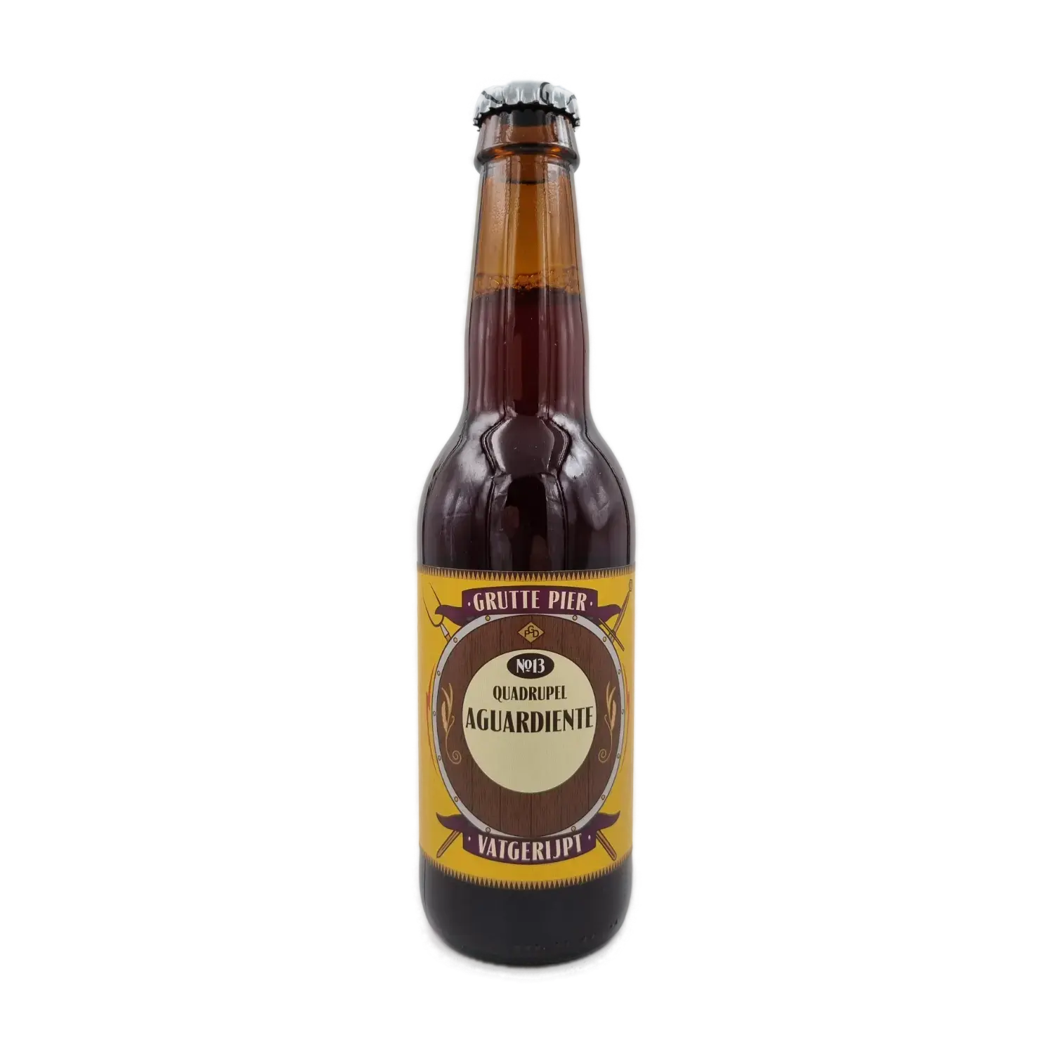 Quadrupel Aguardiente 33cl - Brouwerij Grutte Pier