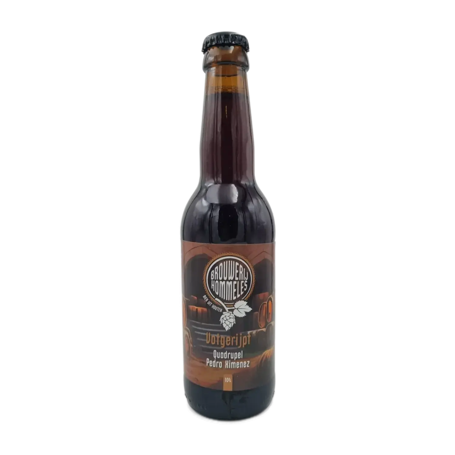 Vatgerijpt Quadrupel Pedro Ximinez sherry 33cl - Brouwerij Hommeles