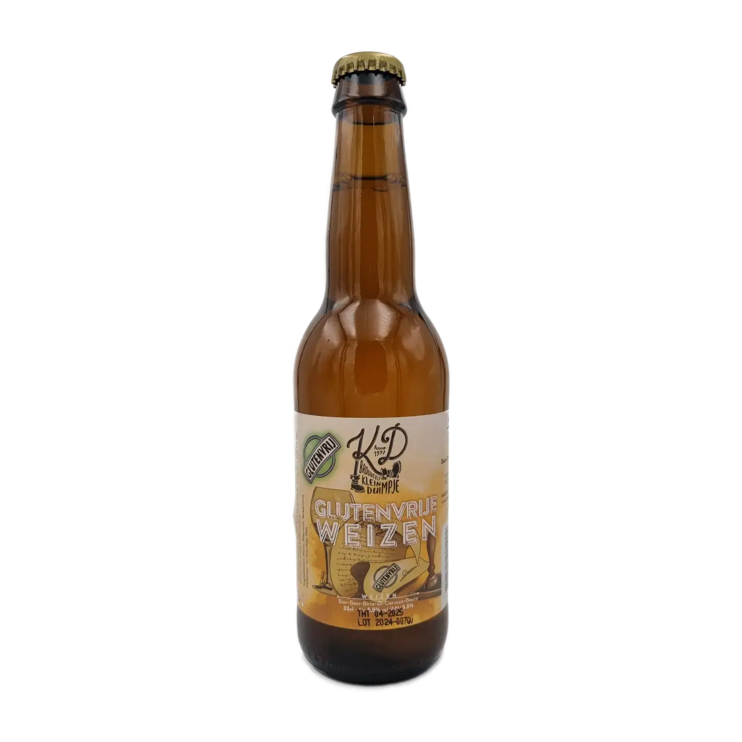 Glutenvrije Weizen 33cl - Brouwerij Klein Duimpje (Glutenvrij)