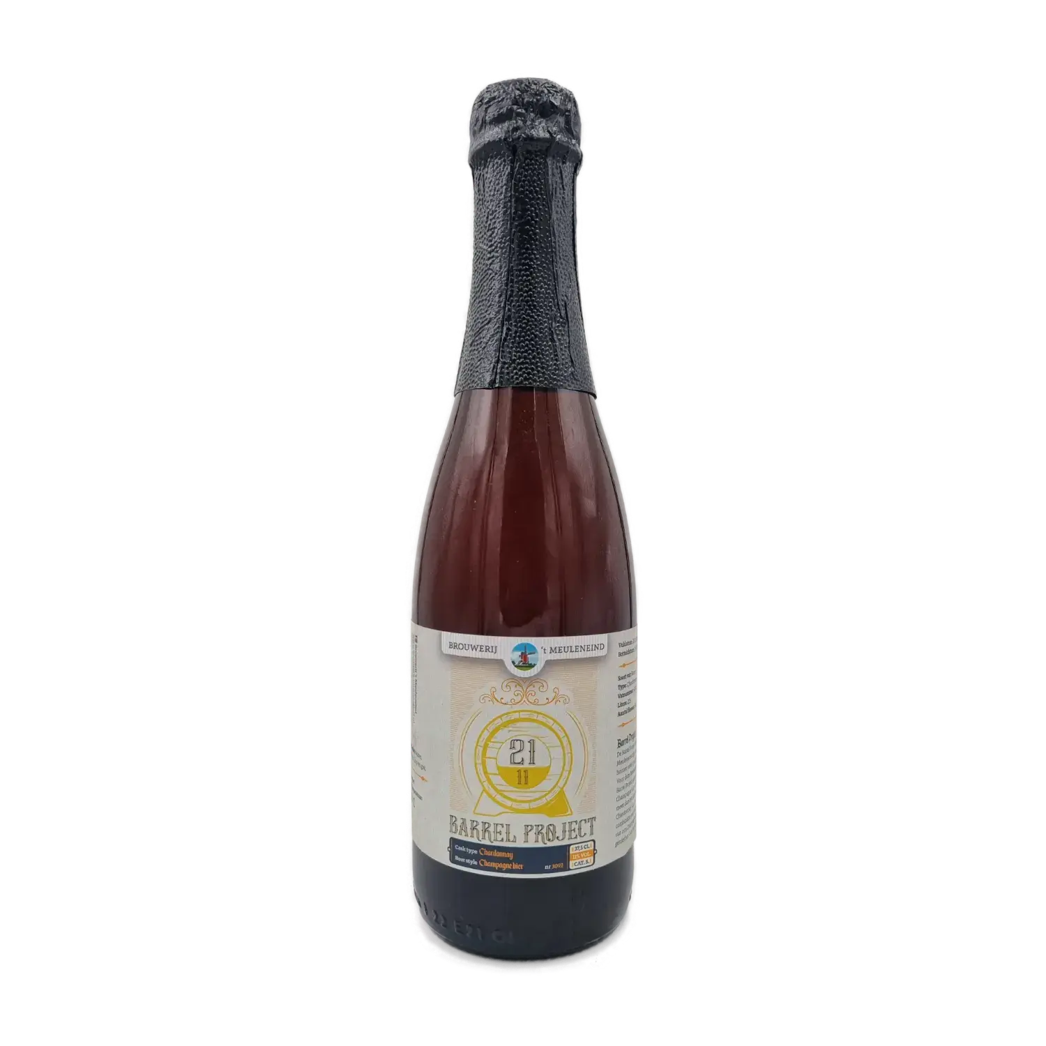 Barrel Project 21.11 Champagnebier gerijpt op Chardonnay vaten 375ml - Brouwerij 't Meuleneind