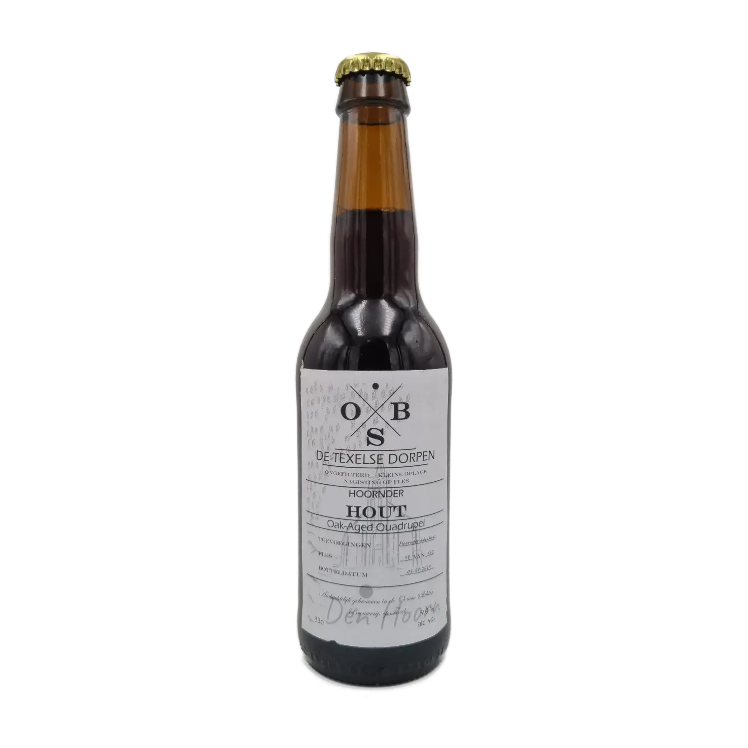 Hoornder Hout Oak Aged Quadrupel 33cl - Ouwe Skilder Brouwerij
