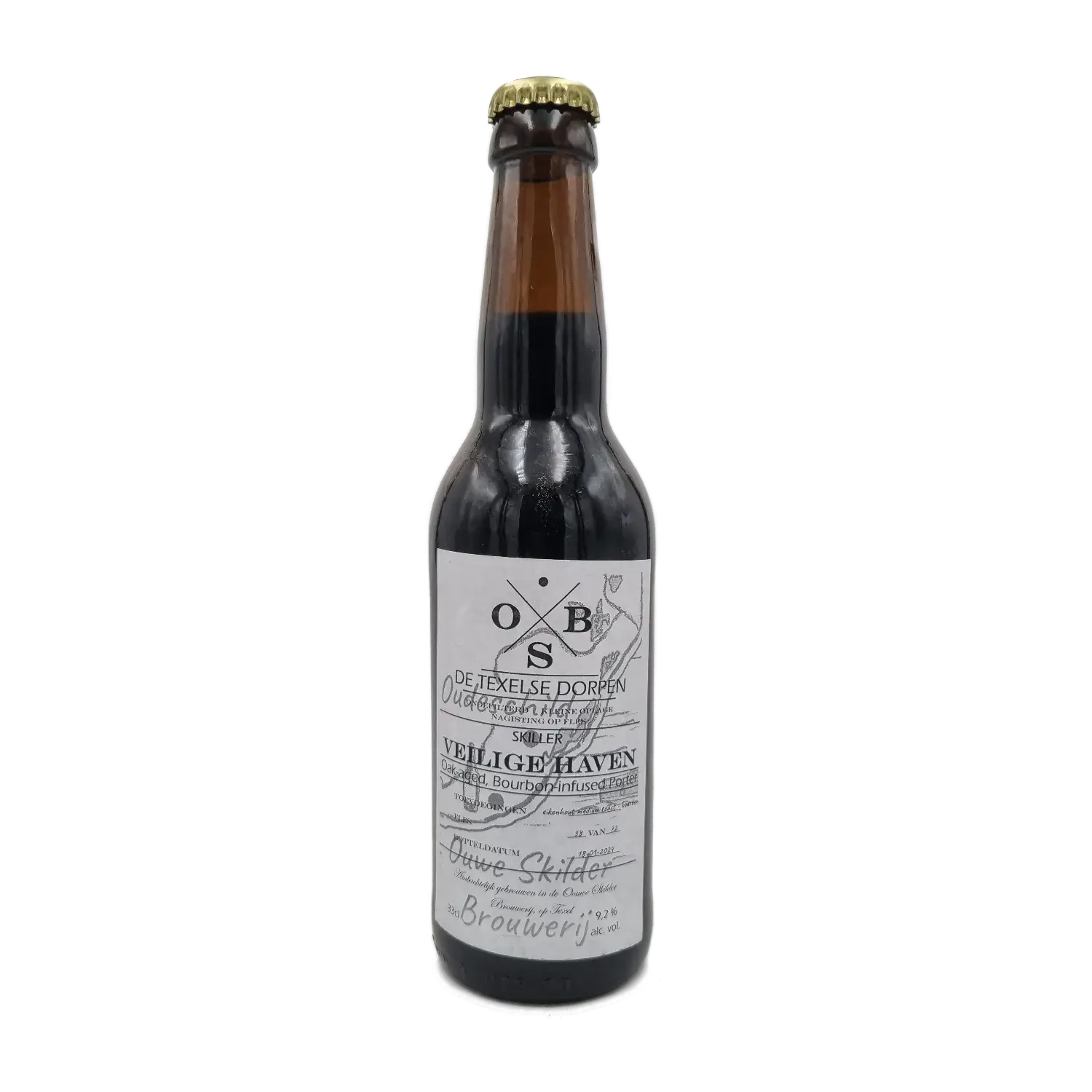 Veilige Haven Bourbon Infused Porter 33cl - Ouwe Skilder Brouwerij