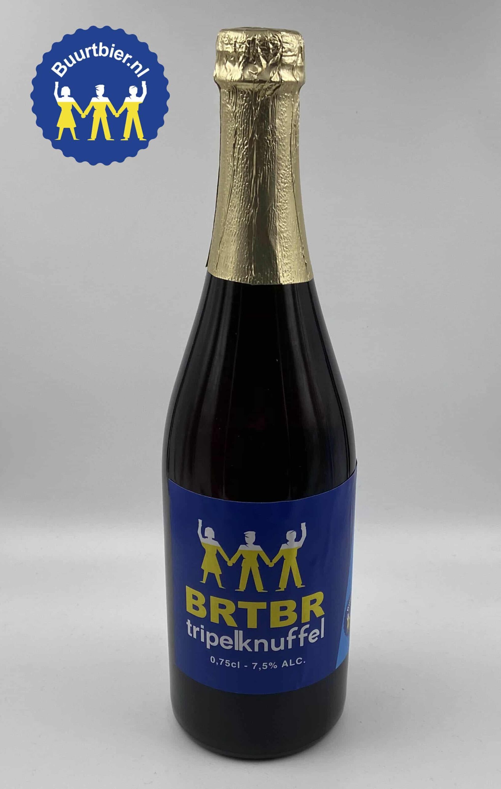 BRTBR Tripelknuffel 75cl - Eigen recept van Buurtbier.nl/Brouwerij 't Meuleneind